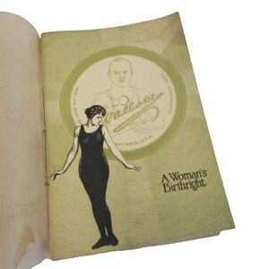 Spiderweb A Women's Birthright 1920s Antique Book Weightloss Beautiful Pamphlet